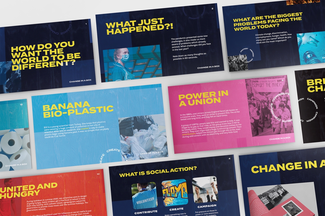 An activism slideshow